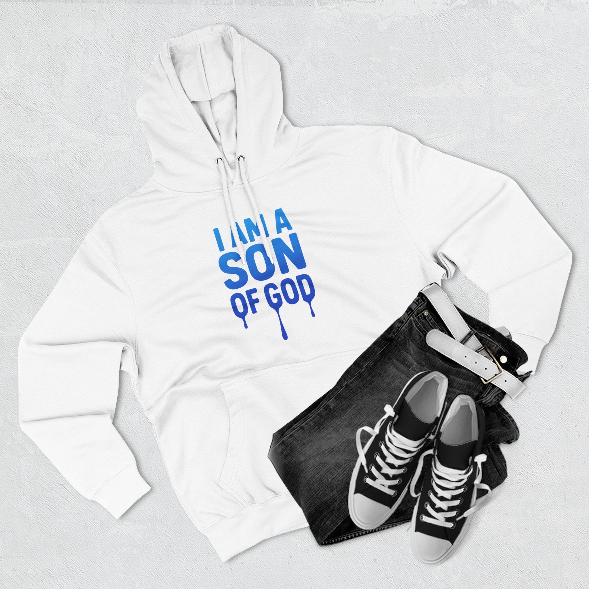 Christian Hoodie — “I Am a Son of God” John 1:12 Fleece Pullover