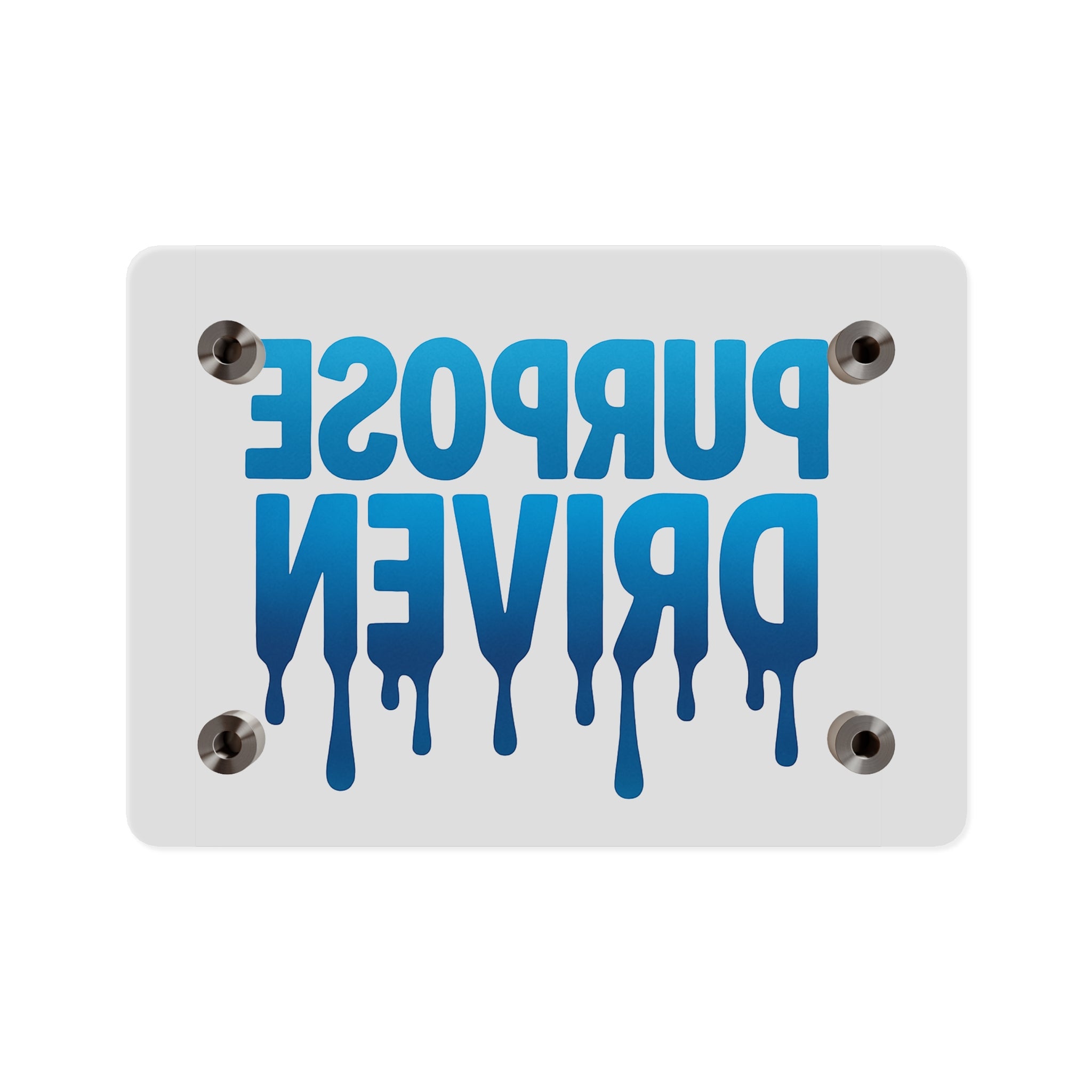 Acrylic Wall Art - "Purpose Driven" Drip Design Motivational Plaque