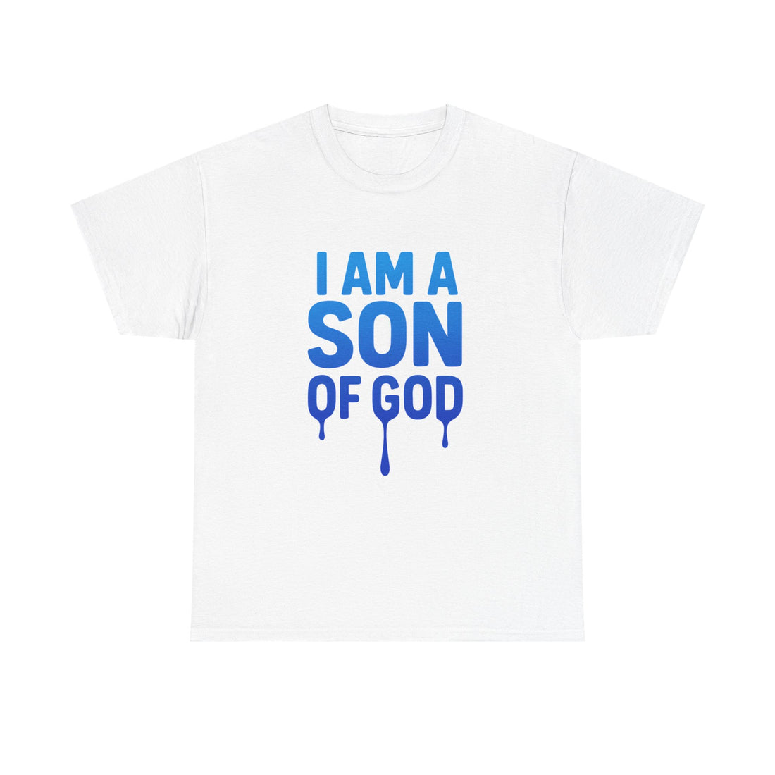 Son of God T-Shirt — Faith Tee with "I Am a Son of God" & John 1:12 Cross Design
