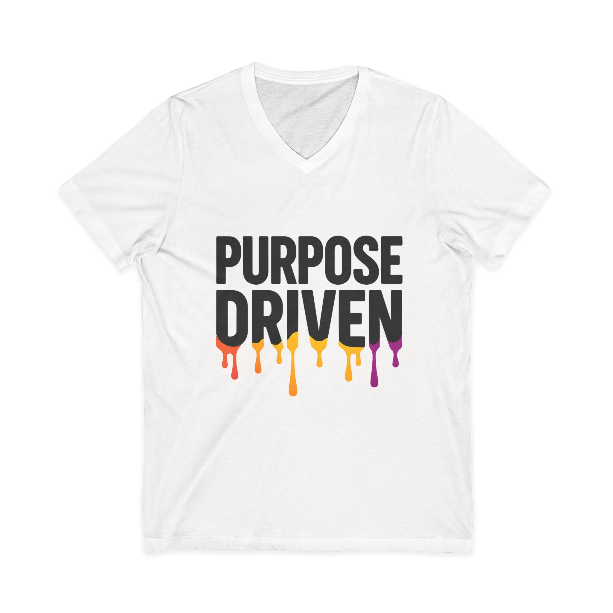 Unisex Jersey Short Sleeve V-Neck Tee