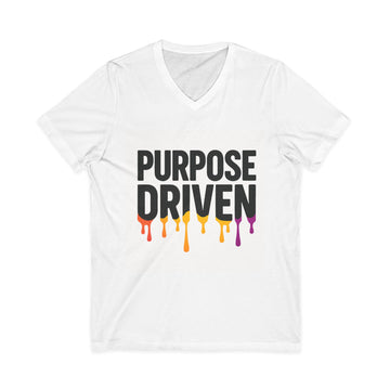 Unisex Jersey Short Sleeve V-Neck Tee