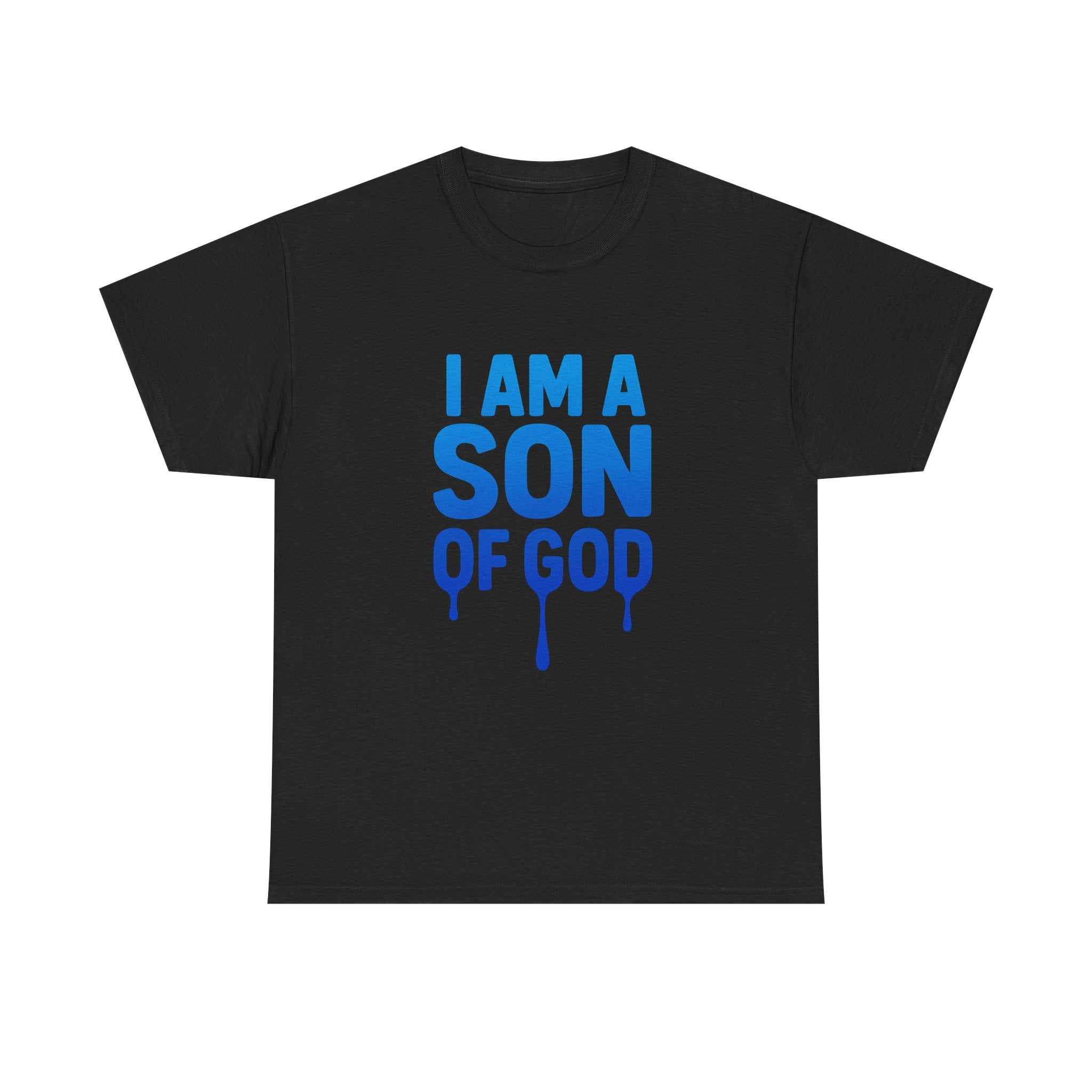 Son of God T-Shirt — Faith Tee with "I Am a Son of God" & John 1:12 Cross Design