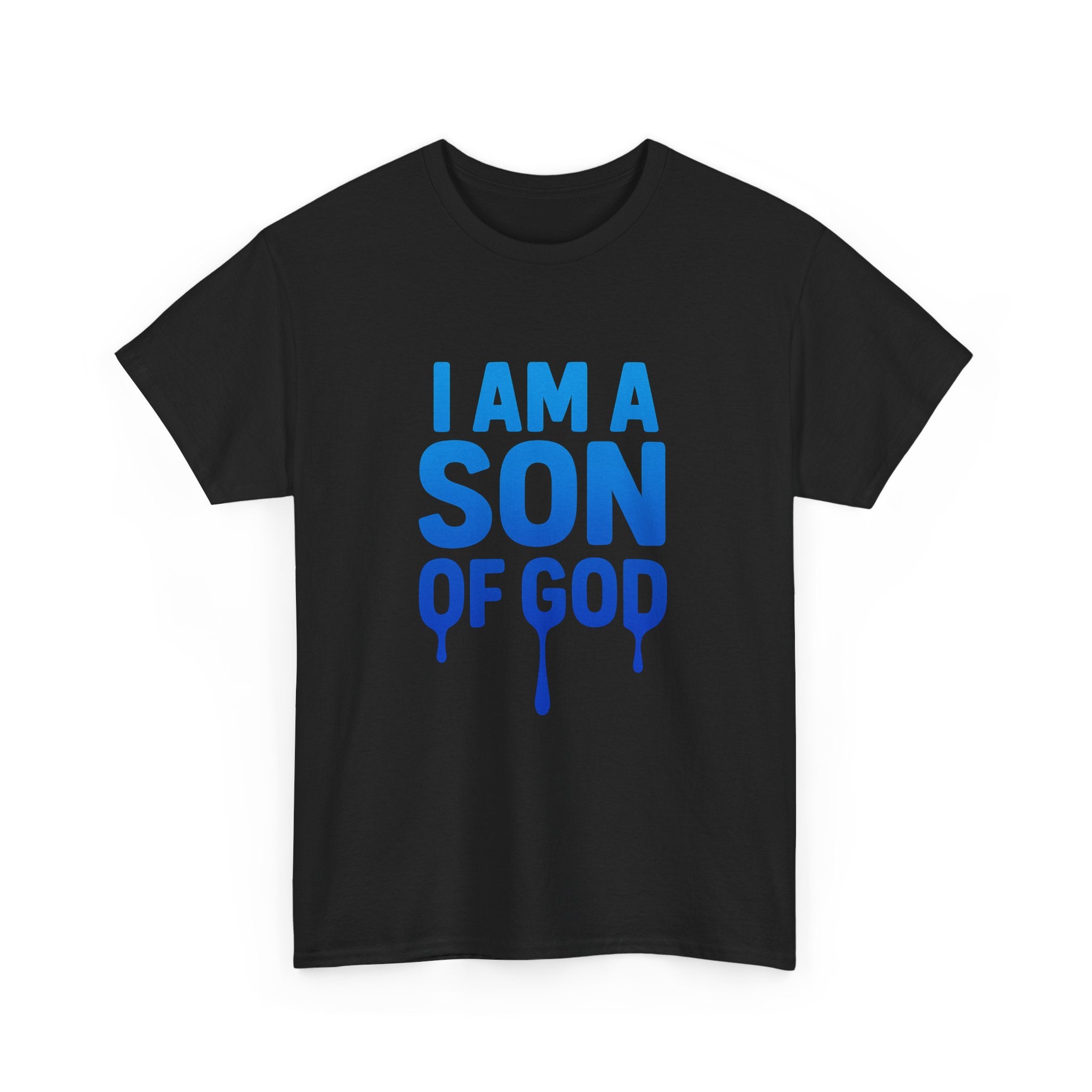 Son of God T-Shirt — Faith Tee with "I Am a Son of God" & John 1:12 Cross Design