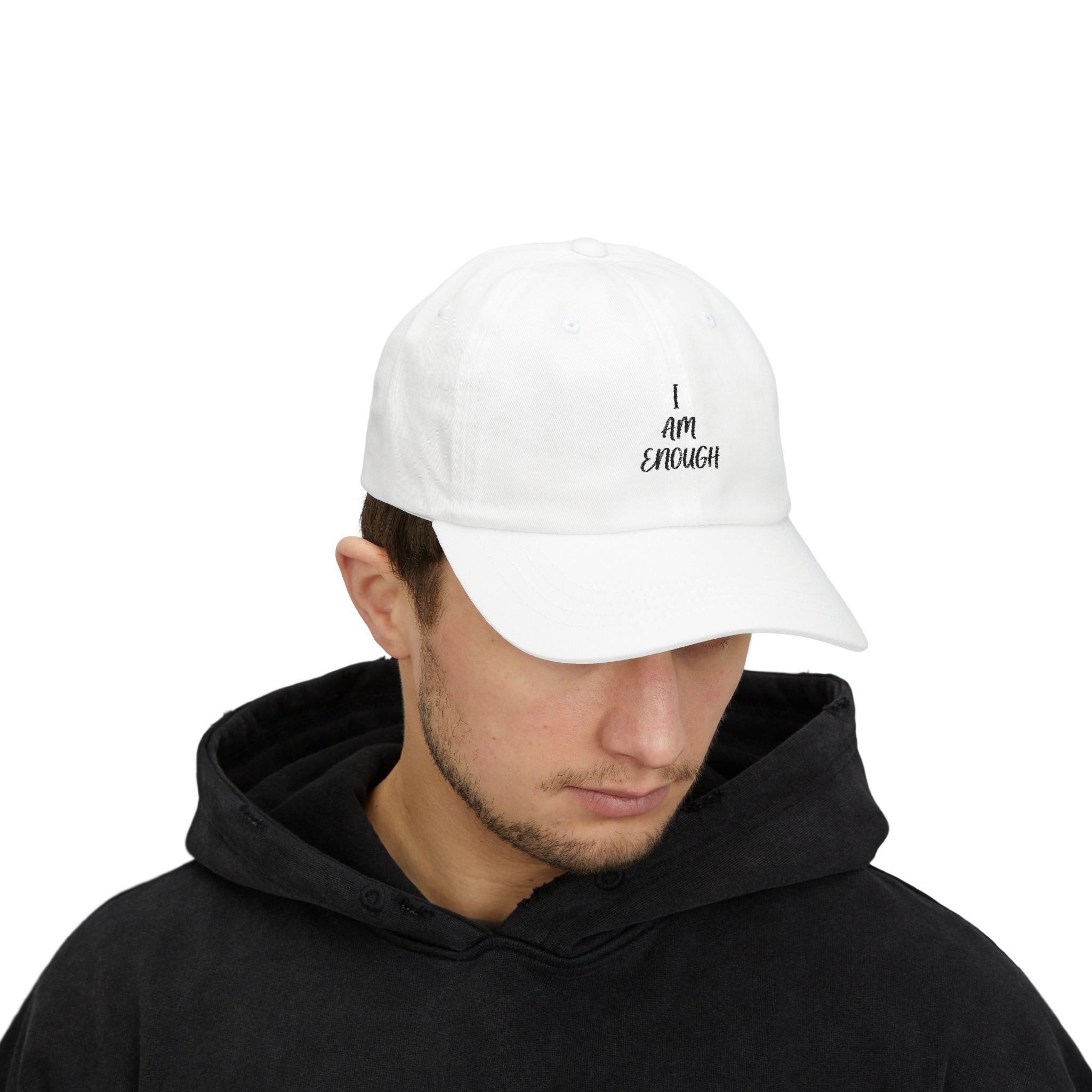 Dad Cap - "I Am Enough" Embroidered Inspirational Baseball Hat