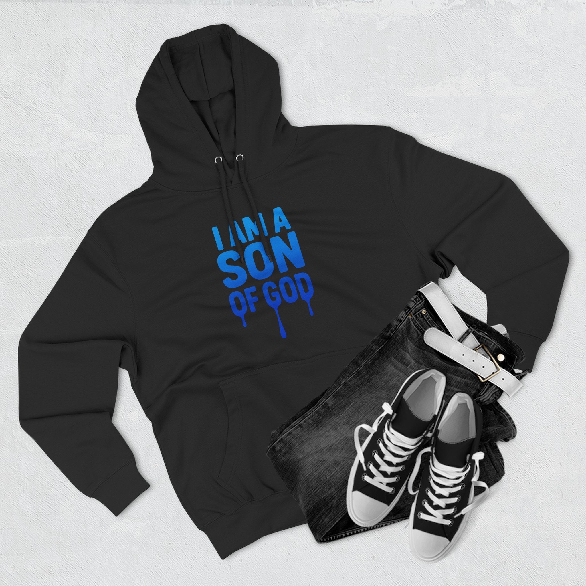 Christian Hoodie — “I Am a Son of God” John 1:12 Fleece Pullover